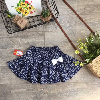 Chân váy hoa kèm quần quần cotton xuân hè cho bé gái size 6-10